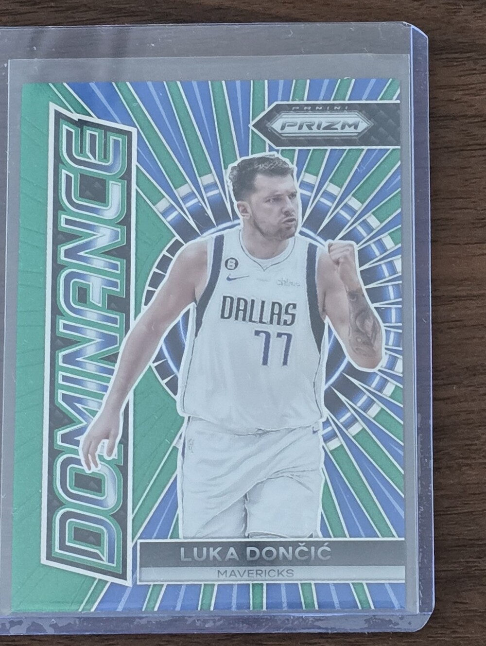 2023-24 Panini Prizm LUKA DONCIC Dominance Green Prizm Insert #2 Mavericks